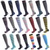 colorful knee high striped compression socks 20-30mmHg colorful knee high striped compression socks 20-30mmHg
