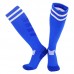 Cushion Breathable Sports Polyester Over Knee Stripe Football Socks