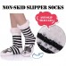 Cute Animal Fuzzy Slipper Soft Warm Knit Home Fleece Socks With Grippers