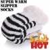 Cute Animal Fuzzy Slipper Soft Warm Knit Home Fleece Socks With Grippers