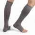 Unisex Solid Nylon Sports Knee High Compression Socks No Toes