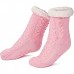 Anti-Skid Cozy Fuzzy Warm Fleece-Lined Socks with Silicone Grippers