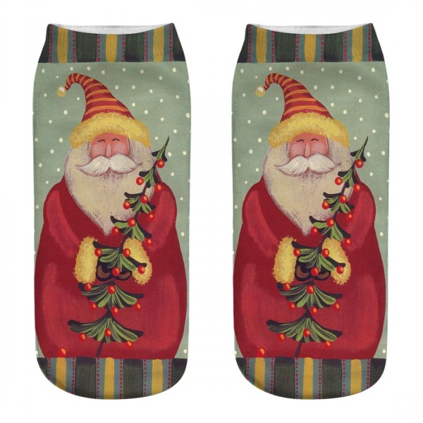 Colorful Christmas Trees Novelty Printing Socks Colorful Christmas Trees Novelty Printing Socks