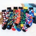 Custom combed cotton spring breathable crew mens fashion socks