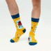 Custom cotton knitted carton crew mens fashion socks