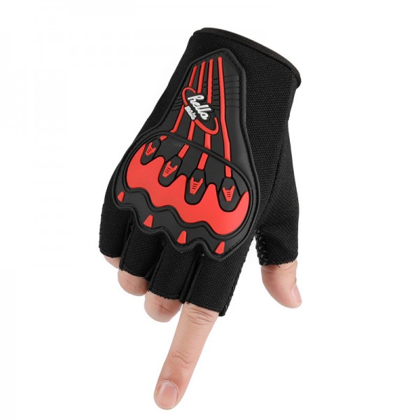 Outdoor sports protective motorcycle leather mountain bike gloves