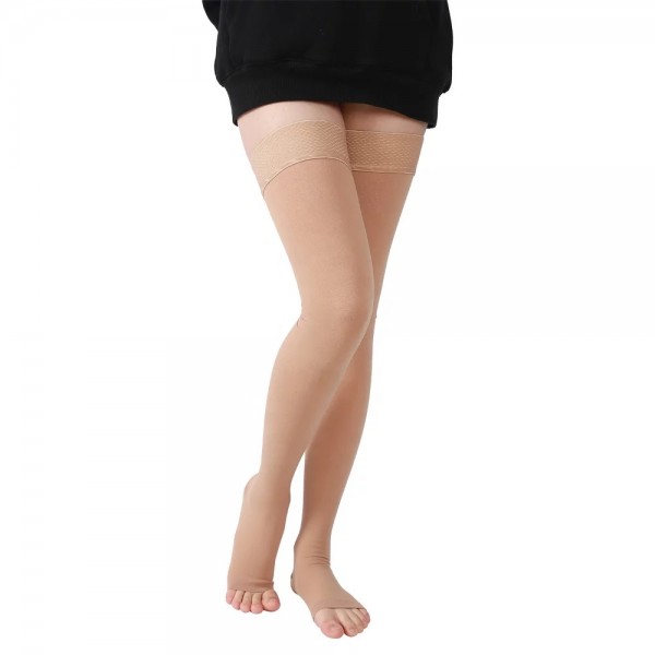 20-30mmHg custom cheap nurse medical anti-slip thigh high compression socks 20-30mmHg custom cheap nurse medical anti-slip thigh high compression socks