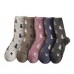 Women Winter Thick Wool  Cartoon Cat Fashion Thermal Dress Socks