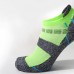 Customized logo cotton mesh sports terry bottom cushioning running socks