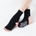 Women Yoga Ballet Pilates Anti Slip Indoor Bare Heel Five Finger Open Toe Socks