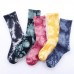 Cotton tie dye unisex fashion cushion wholesale dress socks