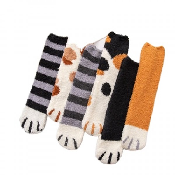 Girls Lovely Cartoon Animals Fuzzy Socks Coral Fleece Indoor Floor Crew Socks Girls Lovely Cartoon Animals Fuzzy Socks Coral Fleece Indoor Floor Crew Socks