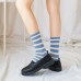 Womens Winter Colorful Design Combed Cotton Socks