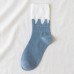 Womens Winter Colorful Design Combed Cotton Socks