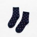 Customized Star Pattern Breathable Cotton Crew Mid  Dress Socks