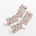 Women Retro Socks Women Flower Jacquard Retro Crew Socks Women Retro Socks Women Flower Jacquard Retro Crew Socks