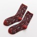 Women Retro Socks Women Flower Jacquard Retro Crew Socks Women Retro Socks Women Flower Jacquard Retro Crew Socks