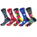 Custom Unisex Cartoon Pattern Sports Crew Socks Street Fashion Breathable Cotton Dress Socks