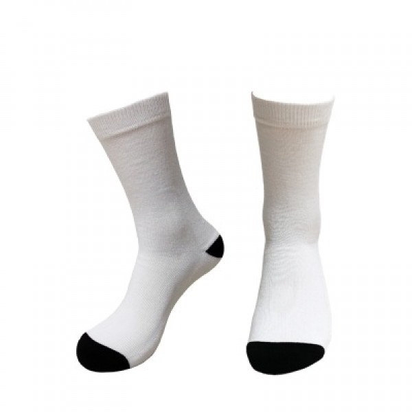 3D Print Heat Print Polyester Blank Crew Socks For Sublimations