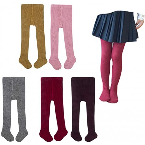 Baby Kids Girls Cable Knit Tights Cotton Solid Leggings Stocking Pants