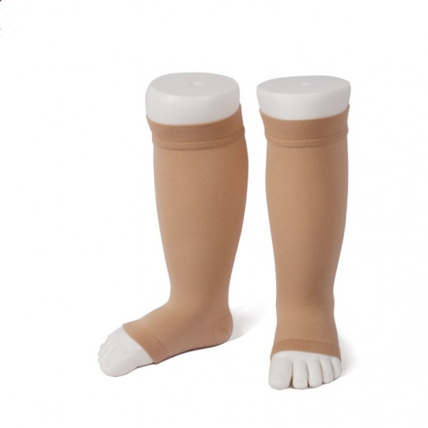 Nylon elastic breathable toeless kids customized ankle sleeve