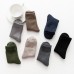 Men Summer Lightweight Rainbow Pure Color Dress Soft Cotton Crew Dress Socks