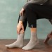 Men Summer Lightweight Rainbow Pure Color Dress Soft Cotton Crew Dress Socks