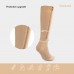 Wholesale Custom Logo Unisex Copper Premium Nylon Compression Socks Zipper
