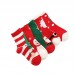Kids popular cartoon cotton knitted ventilation Christmas socks