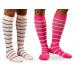 athletic men striped lines Compression socks for flying athletic men striped lines Compression socks for flying