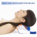 Neck and Shoulder Relaxer Support  Neck Pain Relief and Support Device Shoulder Relaxer Massage Traction Pillow