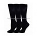 Cheap custom logo black tube men business knee high socks