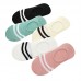 Korean women parallel lines cotton low cut cute ankle socks