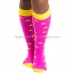 compression stocking Neon pink with stars compression stocking Neon pink with stars
