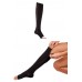 Nude medical zipper compression stocking