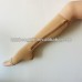 Nude medical zipper compression stocking