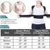 Posture corrector improved back support with replaceable support plates