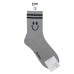 Wholesale Fashionable Two Strips Smile Face Non-slip Quarter Socks