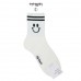 Wholesale Fashionable Two Strips Smile Face Non-slip Quarter Socks