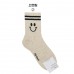 Wholesale Fashionable Two Strips Smile Face Non-slip Quarter Socks