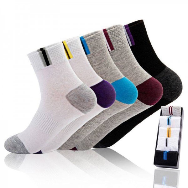 Wholesale Solid Color Cotton Breathable Comfy Sports Men Quarter Socks