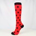 Women Knitted custom Designer Hiking dot dress compression socks