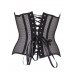 Busk Closure Overlay Leather Mesh Net Corset Wedding Corset Bustier To Wear Out