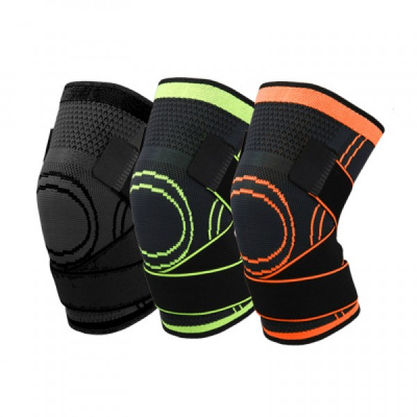 Wholesale Three color Adjustable Knee Compression Sleeve Knee Brace With Side Stabilizers