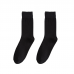 Solid Color Black Mens Office Socks
