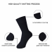 Solid Color Black Mens Office Socks