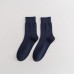Custom High Quality Mid Calf Business Cotton Black Men Socks Official