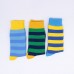 Jacquard adult streak unisex dress cotton short men custom dress sock