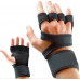 Weight Lifting Gloves with Built-In Wrist Wraps and Extra Grip