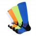 Wholesale Non-skip Breathable Absorbent Sports Knee High Compression Socks for Massage